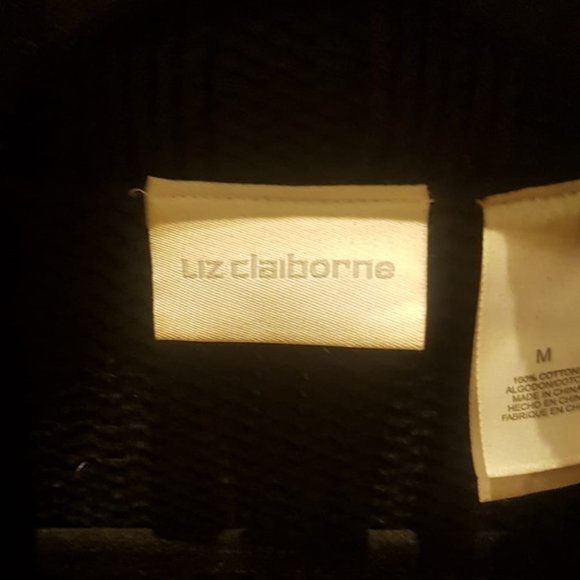 Women's Dark Blue/Black Sweater Top - Picture 4 of 5